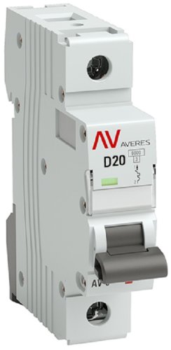 Выключатель автоматический EKF Averes AV-6 1п 20А D 6кА картинка